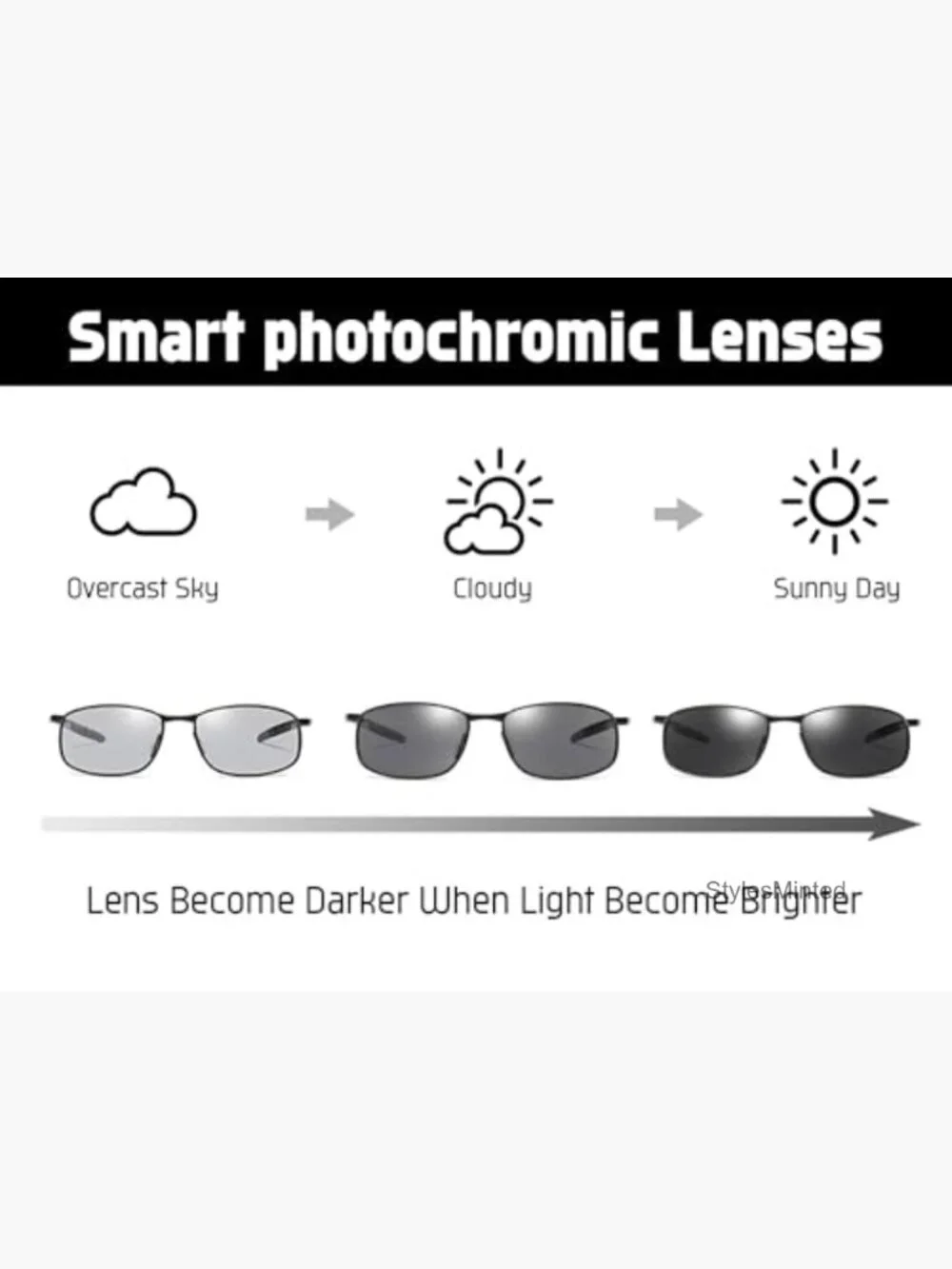 Photochromic Classic Polarized Sunglasses for Driving